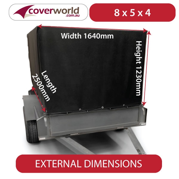 cage trailer cover 8 x 5 x 4