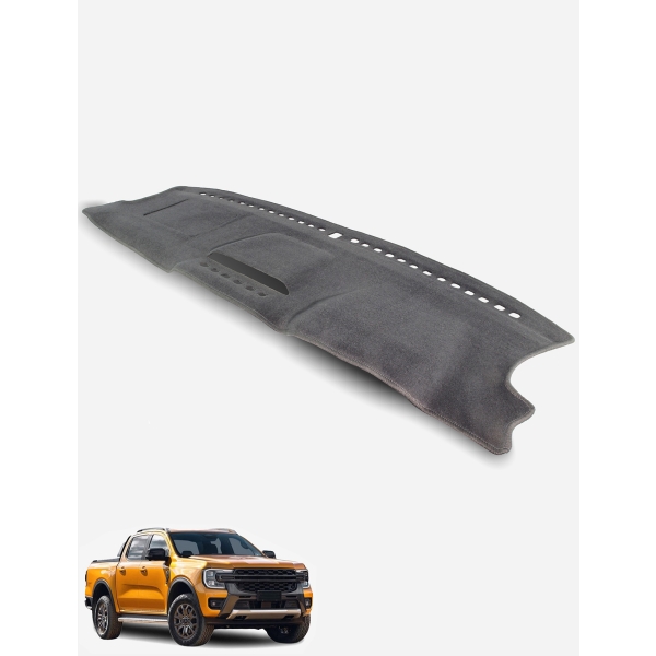 Ford Ranger PY All models WITHOUT centre speaker & glovebox Dash Mat in Black