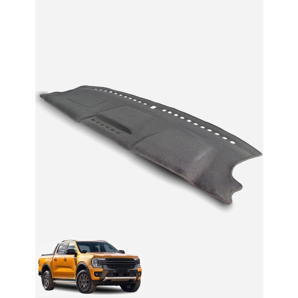 Ford Ranger PY Wildtrak/Raptor models  WITHOUT centre speaker & WITH front glovebox Dash Mat in Black