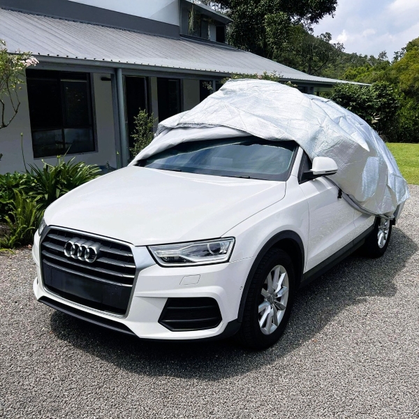 Premium outdoor car cover for small, medium and large hatch backs and suvs. Best protection cover for rain, uv and wind - tailored fit to suit your car length - buy online coverworld australia