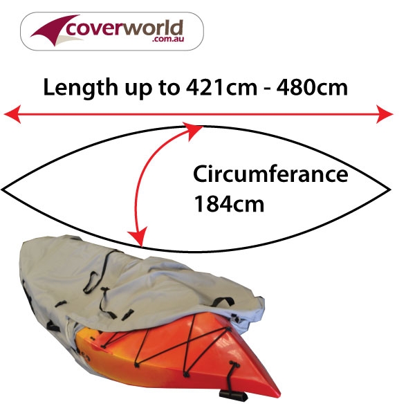 kayak - canoe cover - 421cm to 480cm