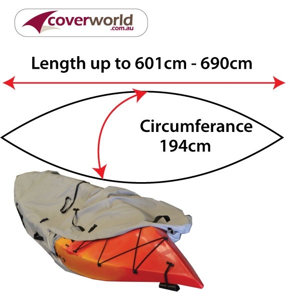kayak - canoe cover - 601cm to 690cm