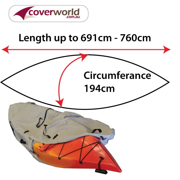 kayak - canoe cover - 691cm to 760cm